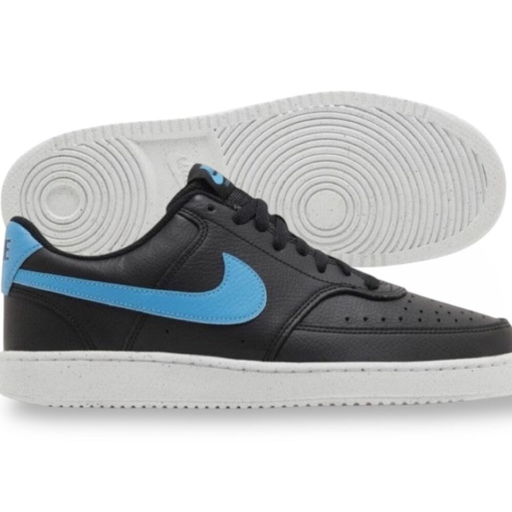 Nike Court Vision Low NN Black/Laser Blue Mens Lifestyle Shoes DH2987 005 NEW
